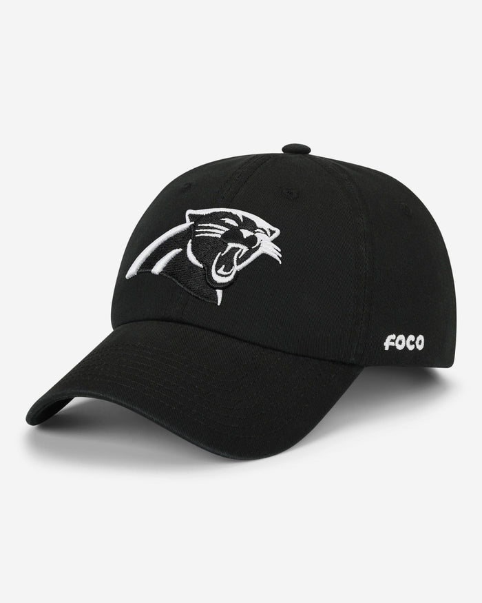 Carolina Panthers Black & White Casual Cap FOCO - FOCO.com