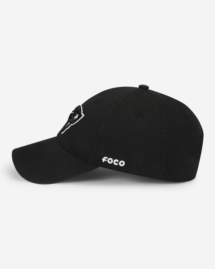 New England Patriots Black & White Casual Cap FOCO - FOCO.com