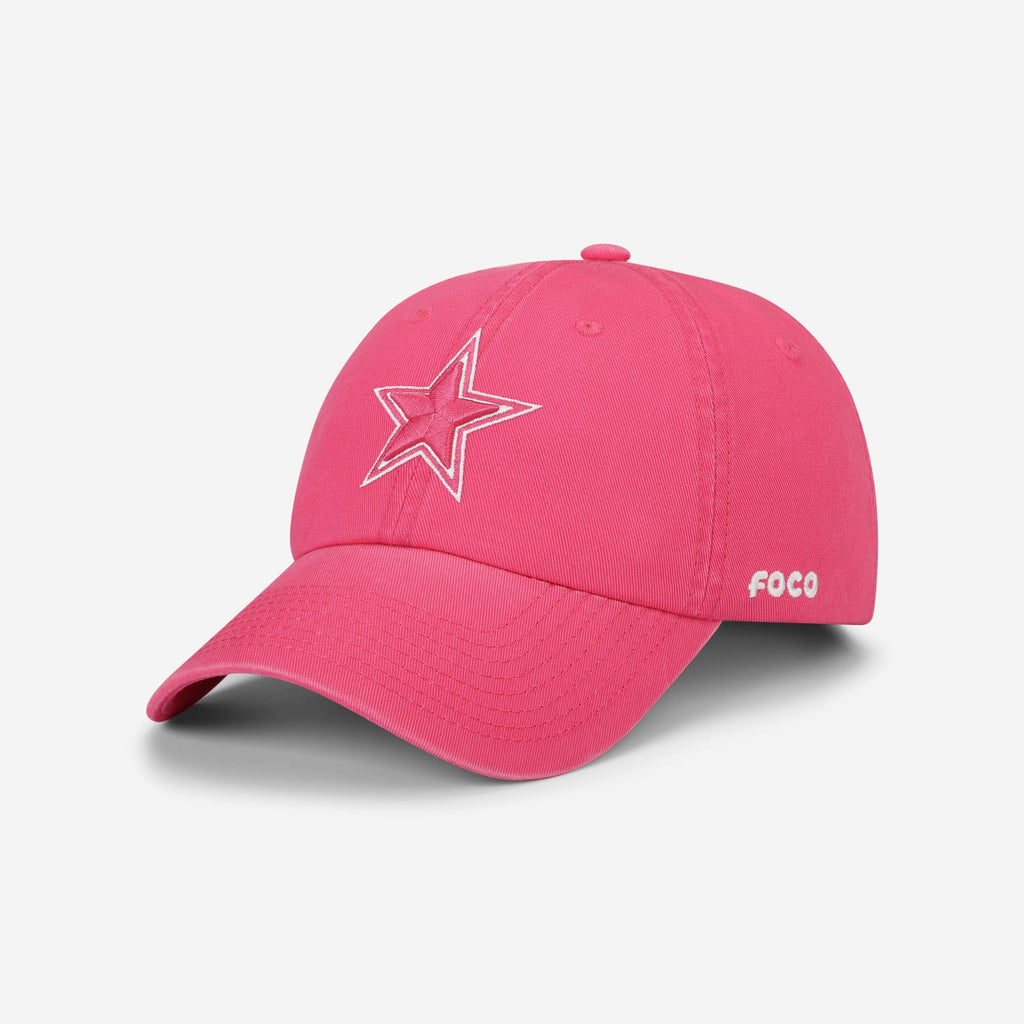 Dallas Cowboys Magenta & White Casual Cap FOCO - FOCO.com