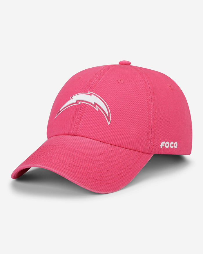 Los Angeles Chargers Magenta & White Casual Cap FOCO - FOCO.com