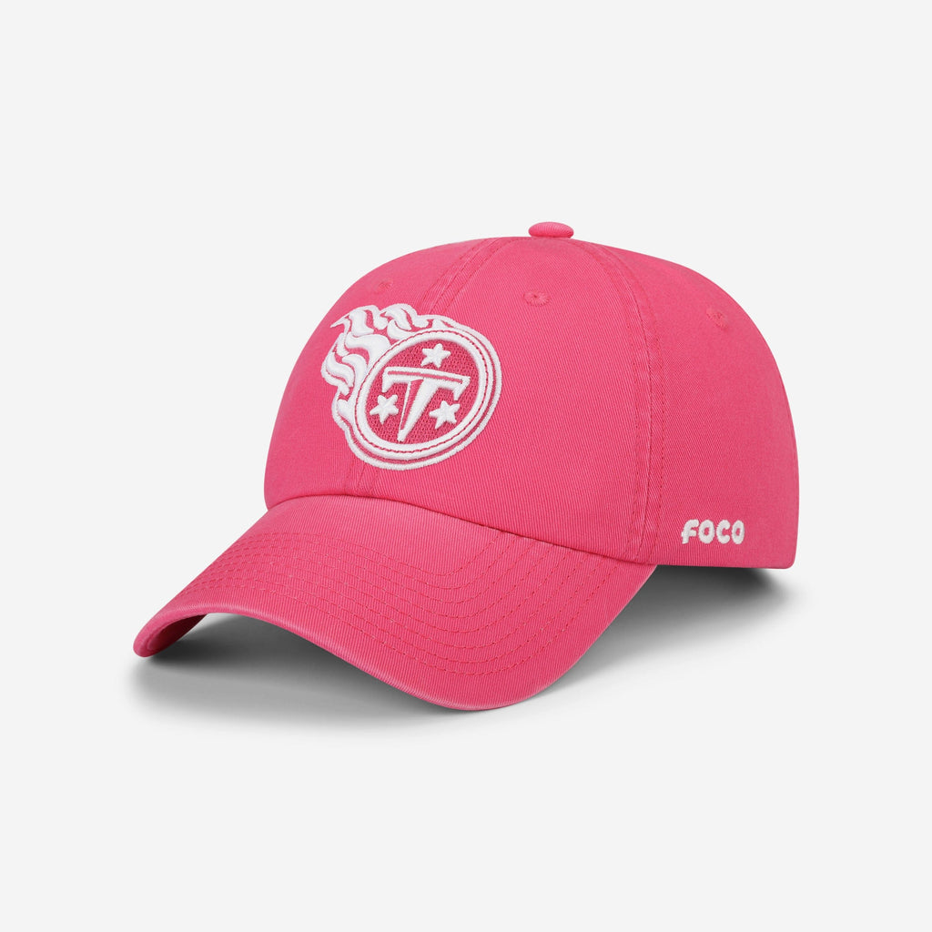 Tennessee Titans Magenta & White Casual Cap FOCO - FOCO.com