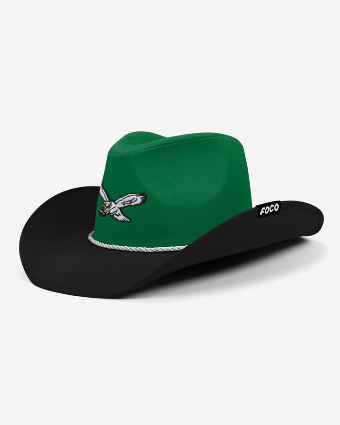 Philadelphia Eagles Kelly Green Two Tone Cowboy Hat FOCO - FOCO.com