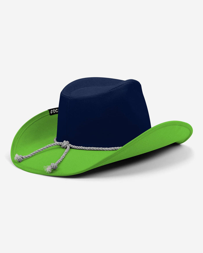 Seattle Seahawks Two Tone Cowboy Hat FOCO - FOCO.com