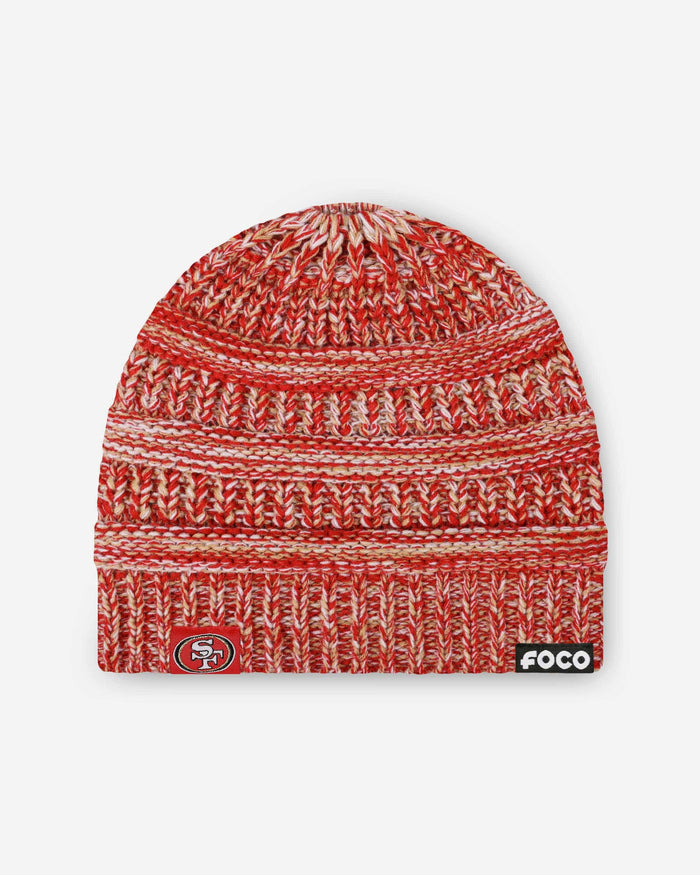 San Francisco 49ers Womens Color Wave Ponytail Beanie FOCO - FOCO.com