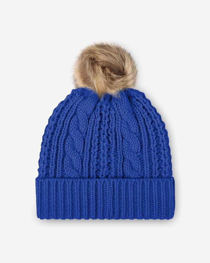 Buffalo Bills Womens Faux Fur Pom Beanie FOCO - FOCO.com