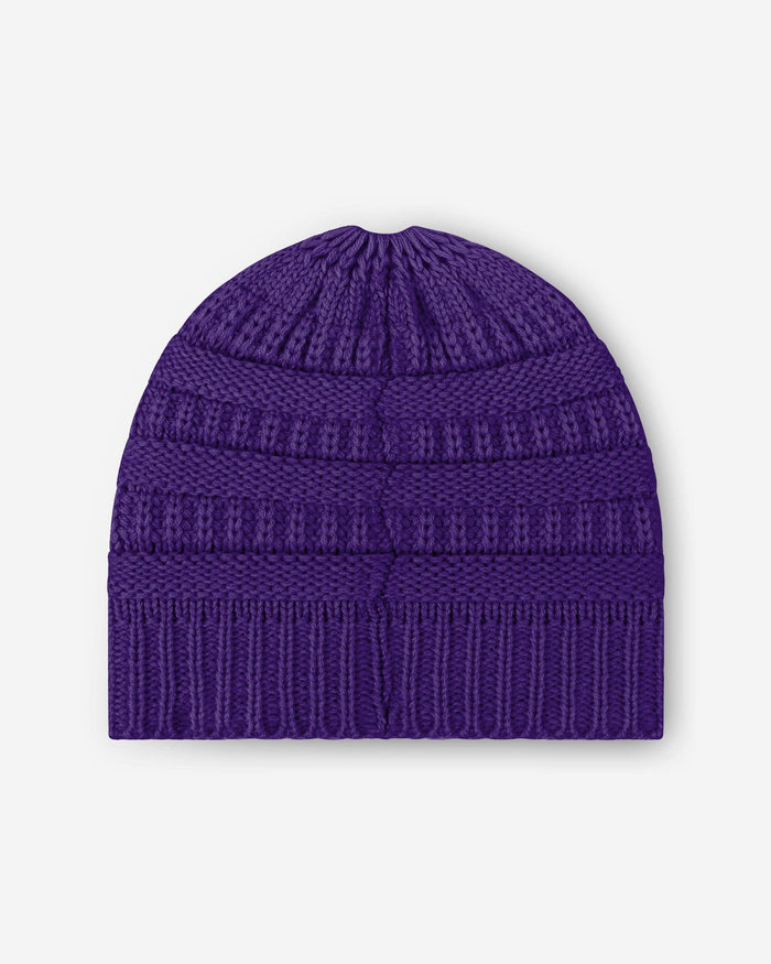 Baltimore Ravens Womens Solid Ponytail Beanie FOCO - FOCO.com