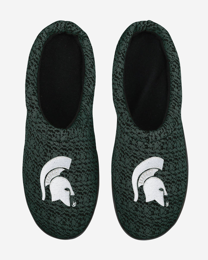 Michigan State Spartans Poly Knit Cup Sole Slippers FOCO - FOCO.com