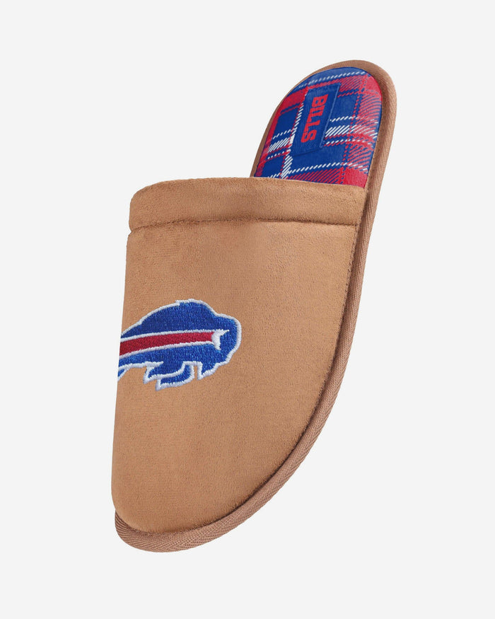 Buffalo Bills Flannel Lined Brown Suede Scuff Slipper FOCO S - FOCO.com
