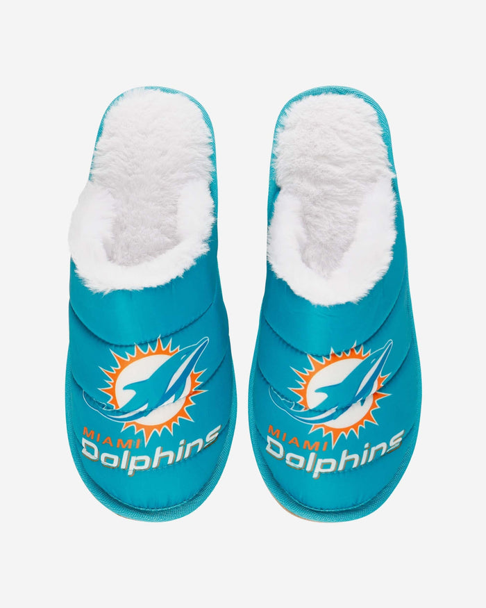 Miami Dolphins Big Logo Mule Slipper FOCO - FOCO.com