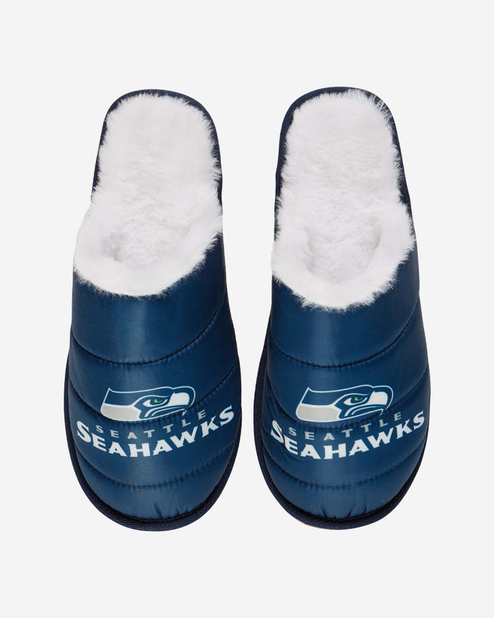 Seattle Seahawks Big Logo Mule Slipper FOCO - FOCO.com