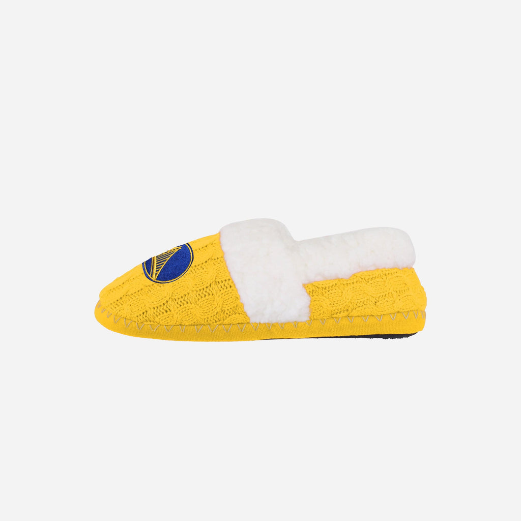 Golden State Warriors Womens Team Color Moccasin Slipper FOCO - FOCO.com