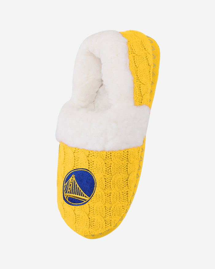 Golden State Warriors Womens Team Color Moccasin Slipper FOCO - FOCO.com