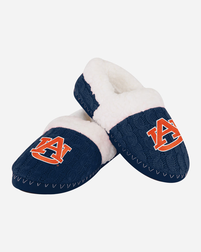 Auburn Tigers Womens Team Color Moccasin Slipper FOCO - FOCO.com