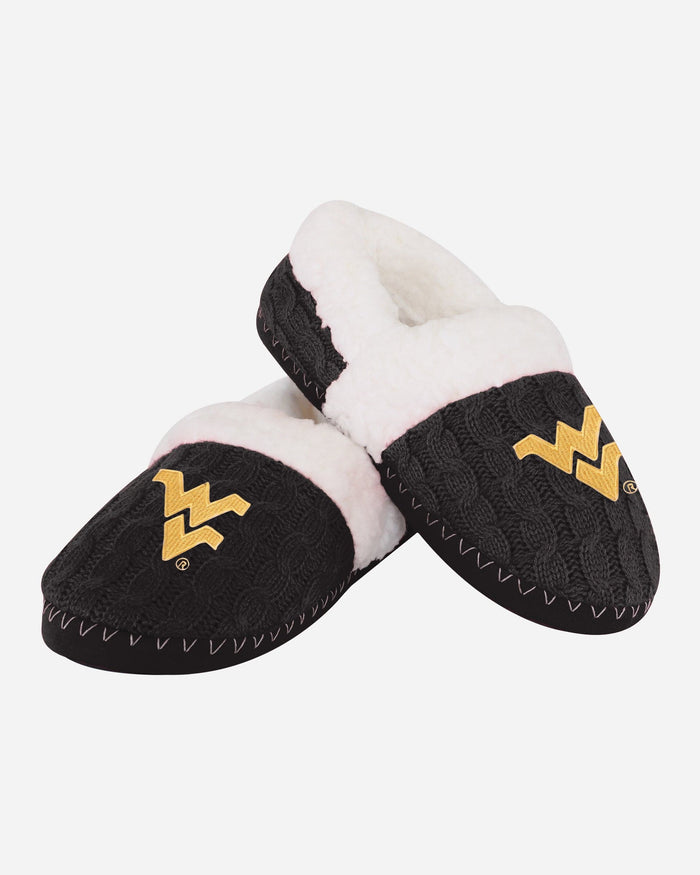 West Virginia Mountaineers Womens Team Color Moccasin Slipper FOCO - FOCO.com