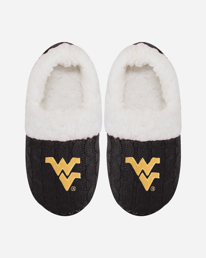 West Virginia Mountaineers Womens Team Color Moccasin Slipper FOCO S - FOCO.com