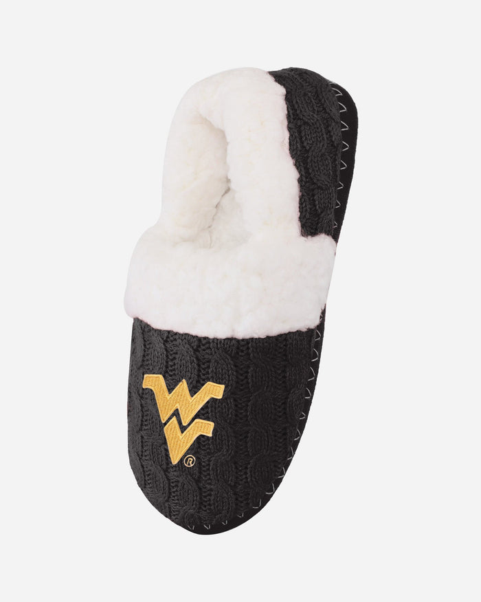 West Virginia Mountaineers Womens Team Color Moccasin Slipper FOCO - FOCO.com