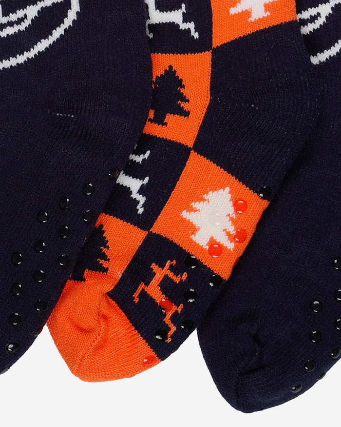 Auburn Tigers Womens Fan Footy 3 Pack Slipper Socks FOCO - FOCO.com