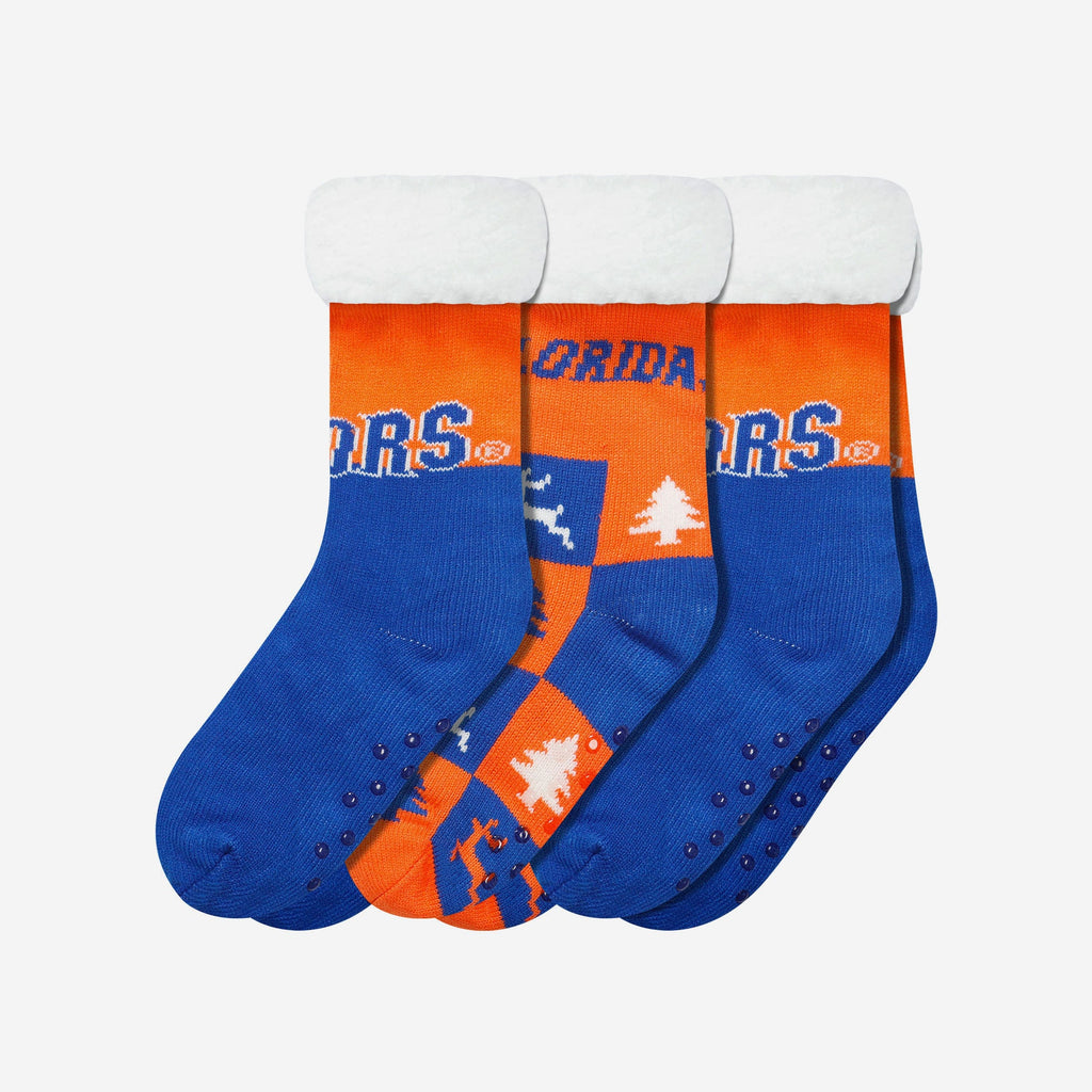 Florida Gators Womens Fan Footy 3 Pack Slipper Socks FOCO - FOCO.com