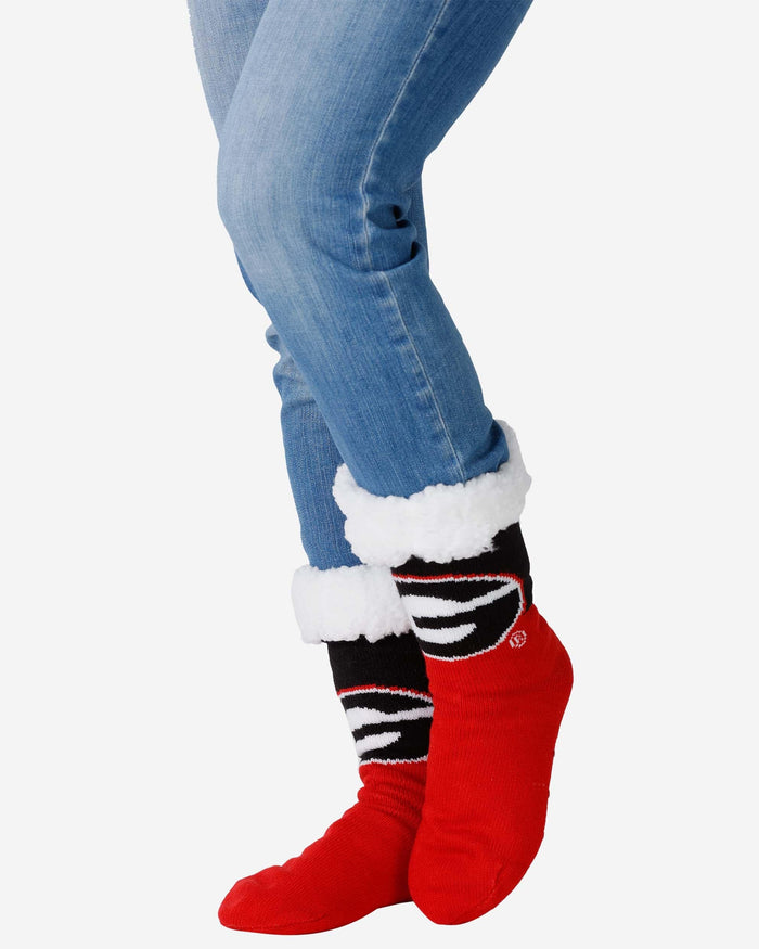 Georgia Bulldogs Womens Fan Footy 3 Pack Slipper Socks FOCO - FOCO.com