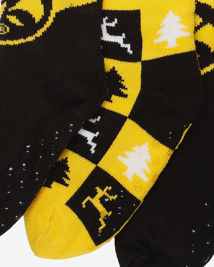 Iowa Hawkeyes Womens Fan Footy 3 Pack Slipper Socks FOCO - FOCO.com