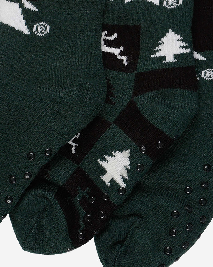 Michigan State Spartans Womens Fan Footy 3 Pack Slipper Socks FOCO - FOCO.com