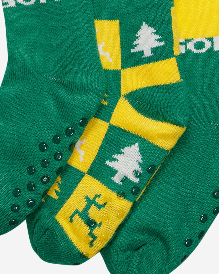 Oregon Ducks Womens Fan Footy 3 Pack Slipper Socks FOCO - FOCO.com