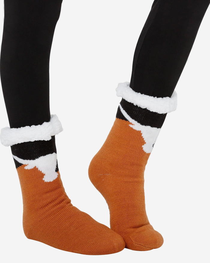 Texas Longhorns Womens Fan Footy 3 Pack Slipper Socks FOCO - FOCO.com