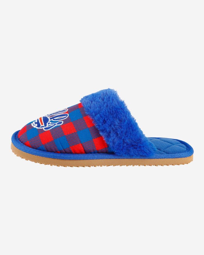 Buffalo Bills Womens Plaid Sherpa Mule Slipper FOCO S - FOCO.com