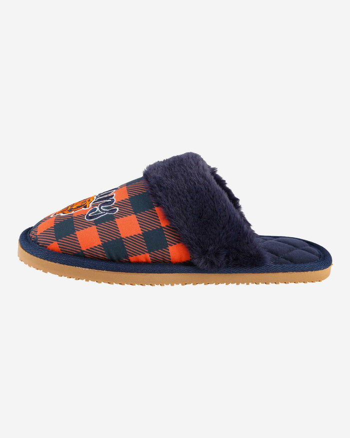 Chicago Bears Womens Plaid Sherpa Mule Slipper FOCO S - FOCO.com