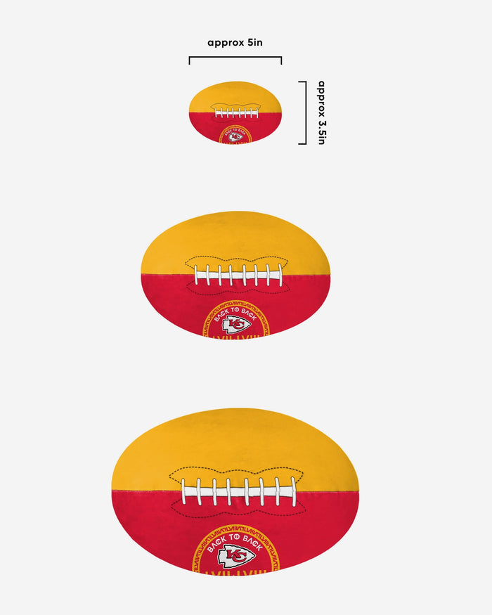 Kansas City Chiefs Super Bowl LVIII Champions 5 in Squisherz Football FOCO - FOCO.com