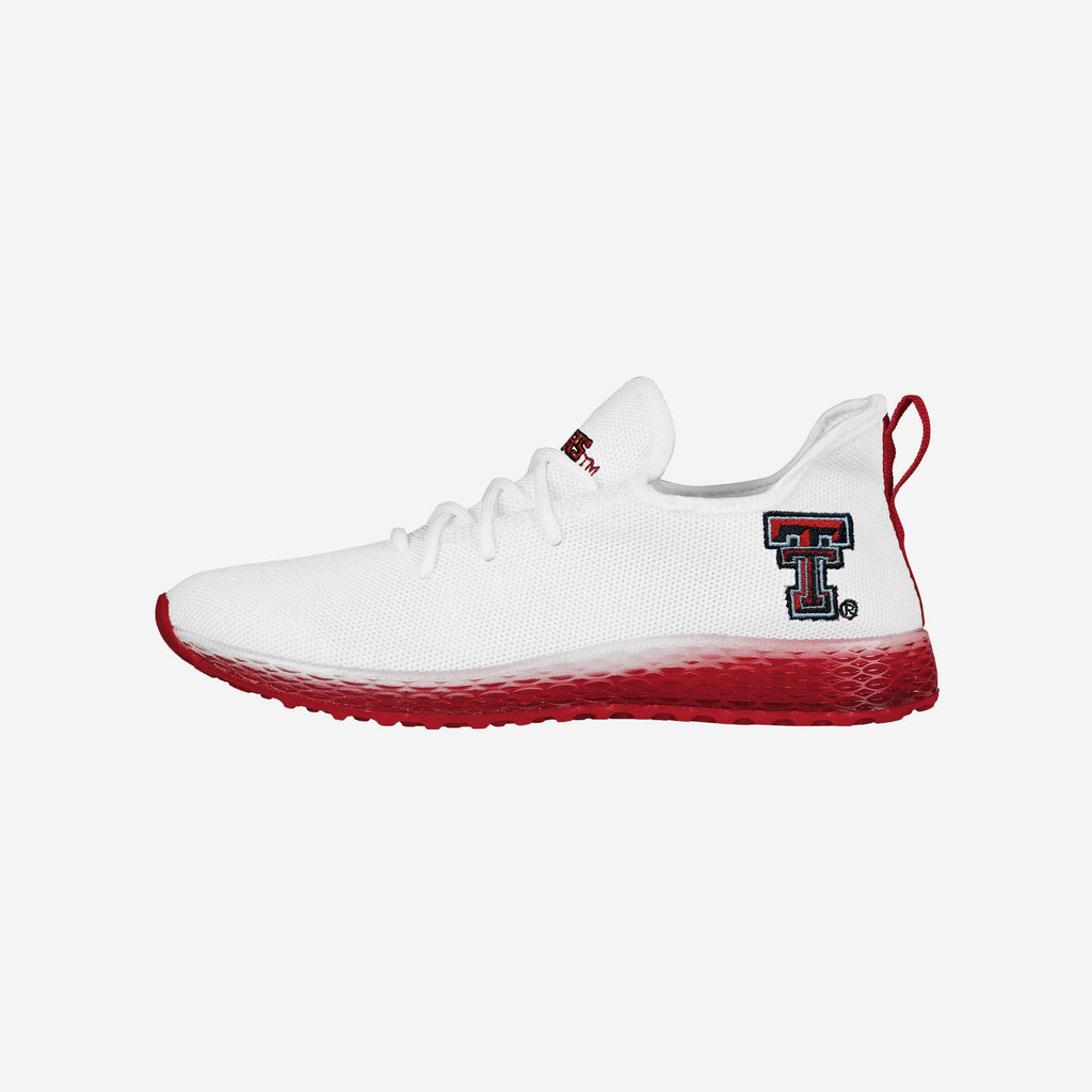 Texas Tech Red Raiders Gradient Midsole White Sneakers FOCO 7 - FOCO.com