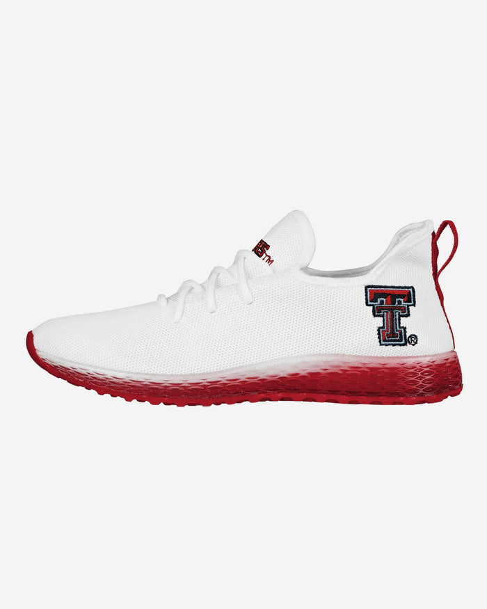 Texas Tech Red Raiders Gradient Midsole White Sneakers FOCO 7 - FOCO.com