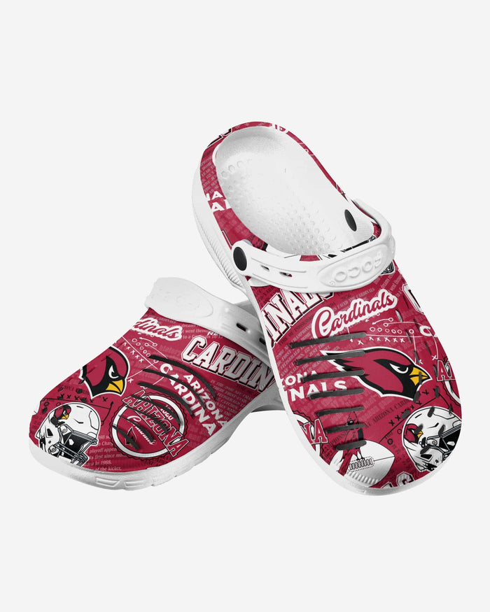 Arizona Cardinals Historic Print Clog With Strap FOCO - FOCO.com