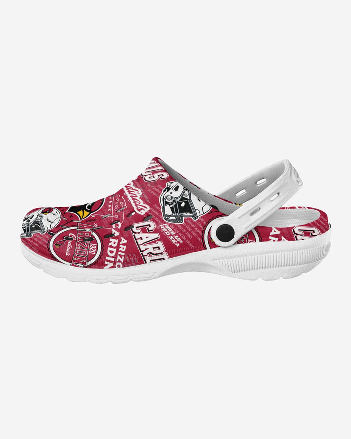 Arizona Cardinals Historic Print Clog With Strap FOCO S - FOCO.com