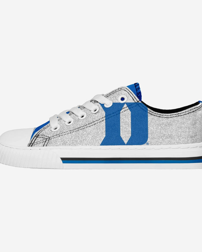 Duke Blue Devils Womens Glitter Low Top Canvas Shoe FOCO 6 - FOCO.com