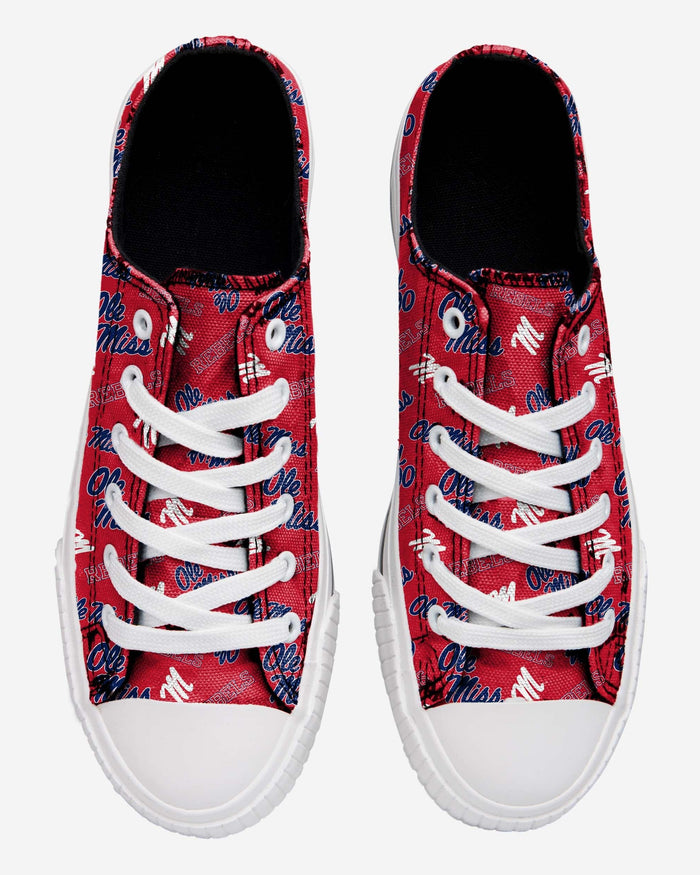 Ole Miss Rebels Womens Original Low Top Repeat Canvas Shoe FOCO - FOCO.com