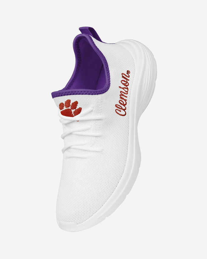 Clemson Tigers Womens Midsole White Sneaker FOCO - FOCO.com