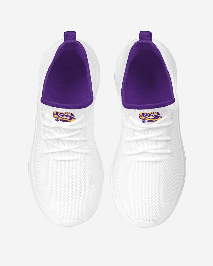 LSU Tigers Womens Midsole White Sneaker FOCO - FOCO.com