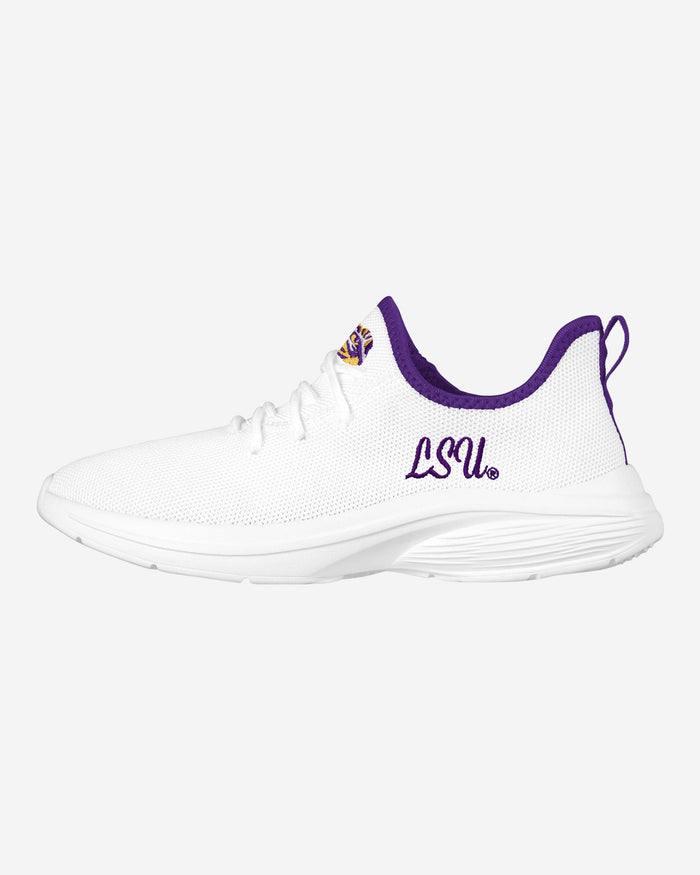 LSU Tigers Womens Midsole White Sneaker FOCO 6 - FOCO.com