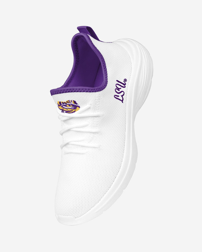 LSU Tigers Womens Midsole White Sneaker FOCO - FOCO.com