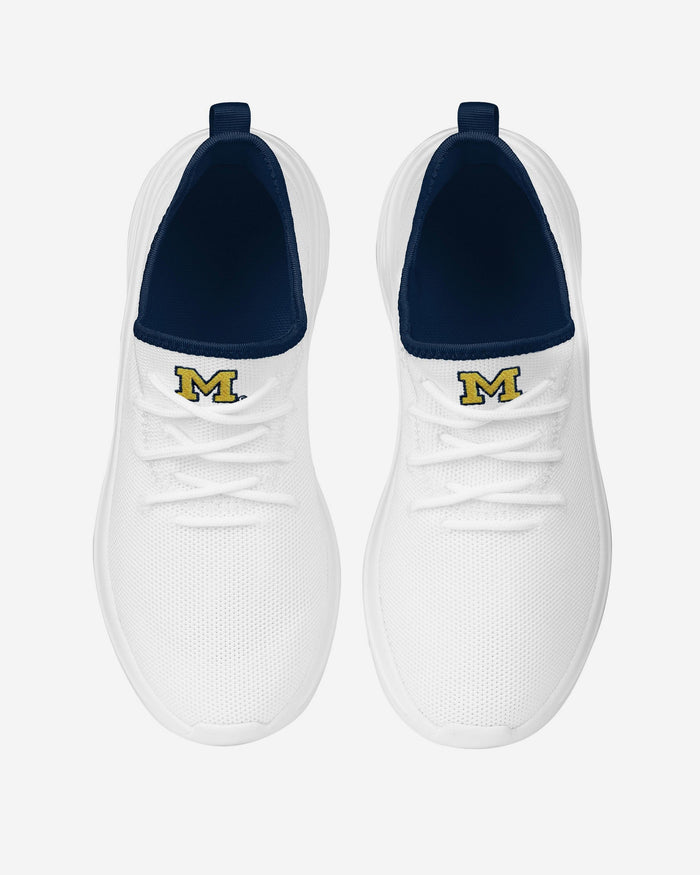 Michigan Wolverines Womens Midsole White Sneaker FOCO - FOCO.com