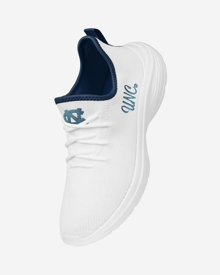 North Carolina Tar Heels Womens Midsole White Sneaker FOCO - FOCO.com