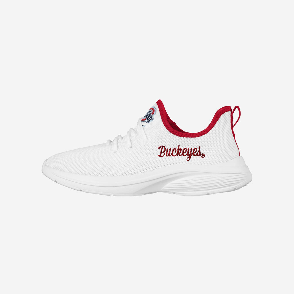 Ohio State Buckeyes Womens Midsole White Sneaker FOCO 6 - FOCO.com