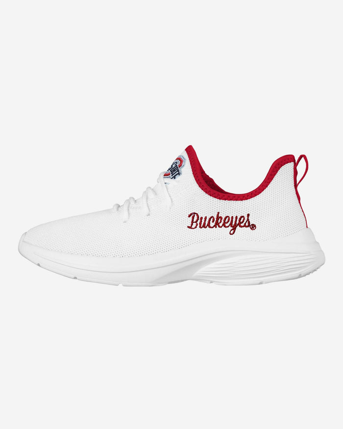 Ohio State Buckeyes Womens Midsole White Sneaker FOCO 6 - FOCO.com