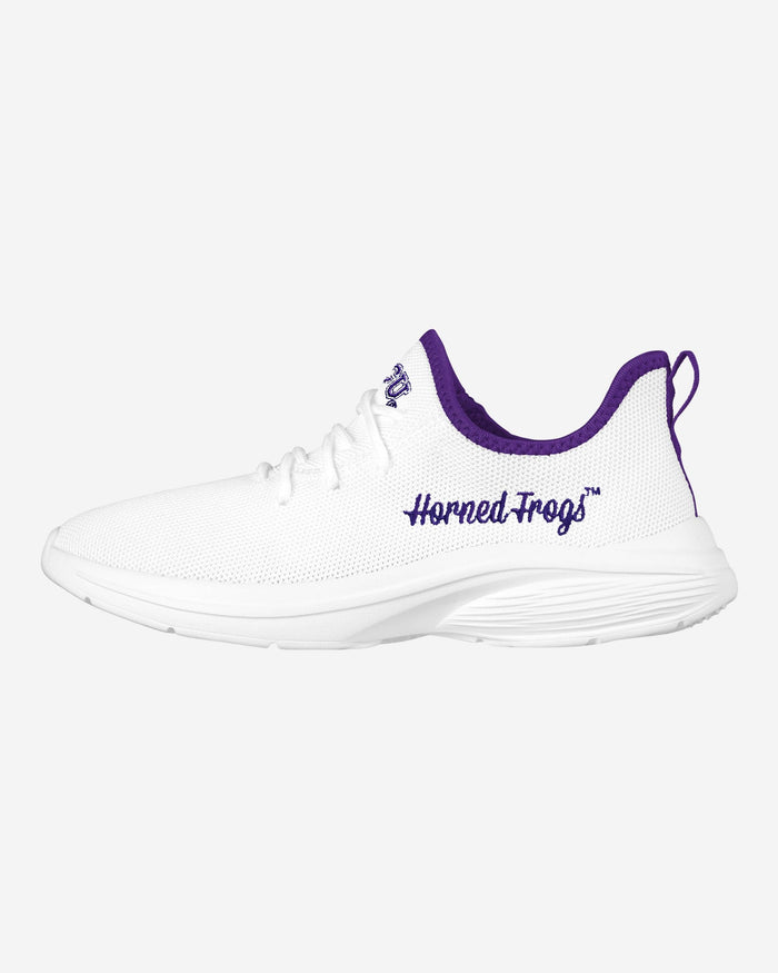 TCU Horned Frogs Womens Midsole White Sneaker FOCO 6 - FOCO.com