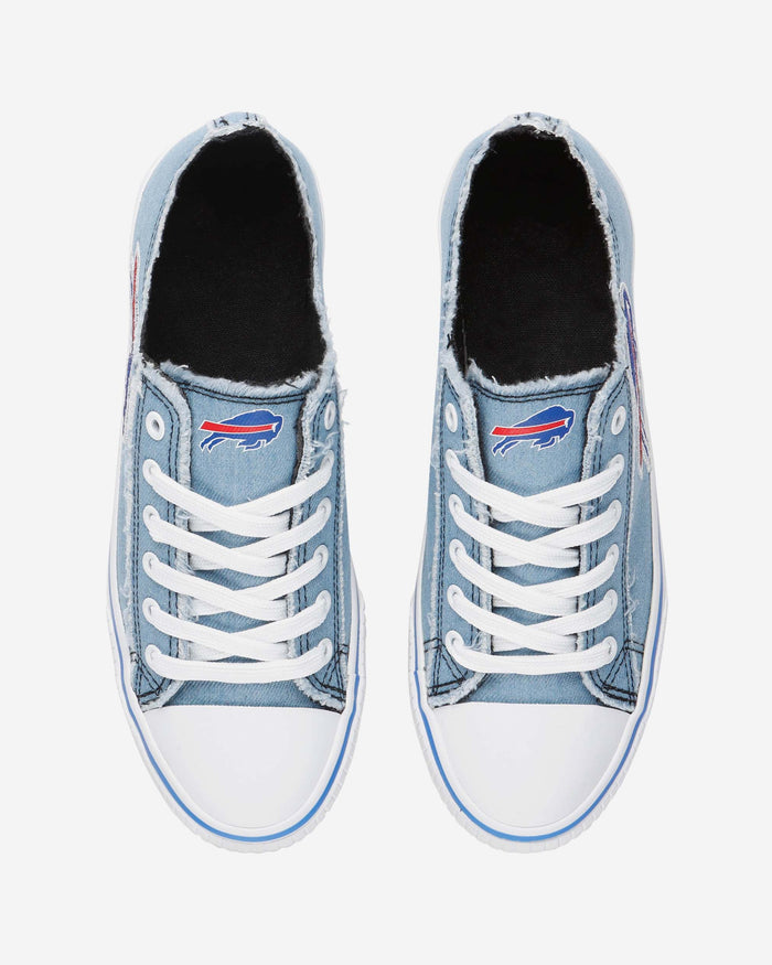 Buffalo Bills Womens Denim Low Top Canvas Shoe FOCO - FOCO.com