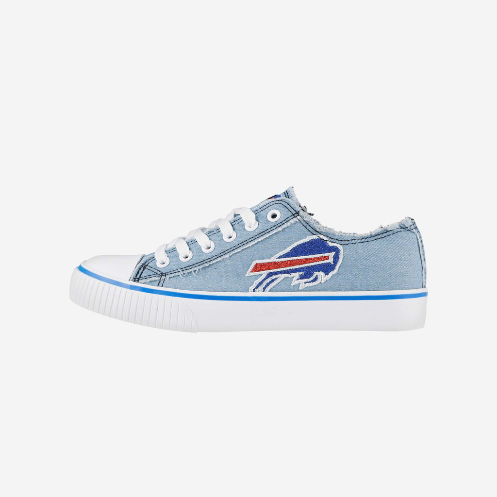 Buffalo Bills Womens Denim Low Top Canvas Shoe FOCO 6 - FOCO.com