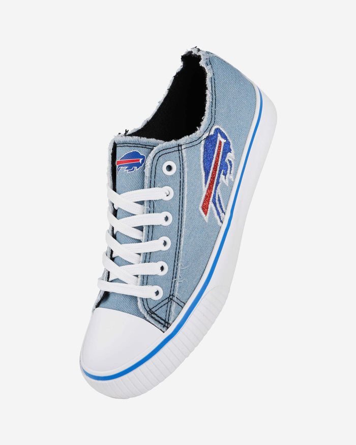 Buffalo Bills Womens Denim Low Top Canvas Shoe FOCO - FOCO.com