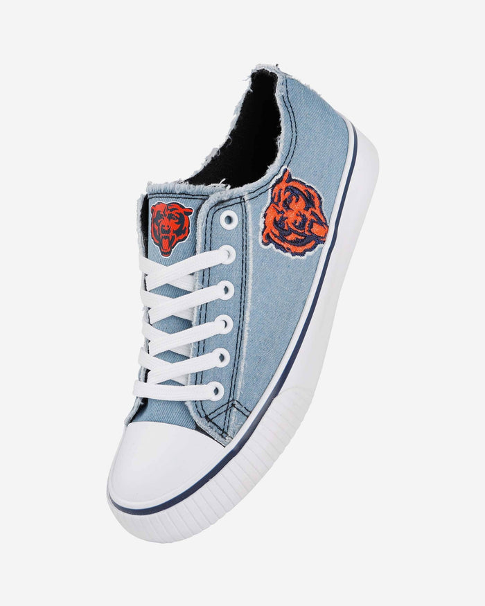 Chicago Bears Womens Denim Low Top Canvas Shoe FOCO - FOCO.com