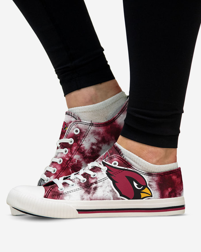 Arizona Cardinals Womens Red Low Top Tie-Dye Canvas Shoe FOCO - FOCO.com